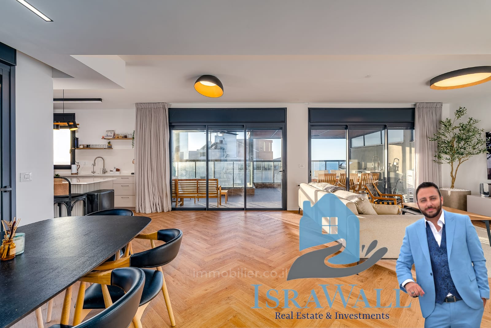 Cobertura 5 cômodos Bat yam Nord-Ouest 854-IBL-1