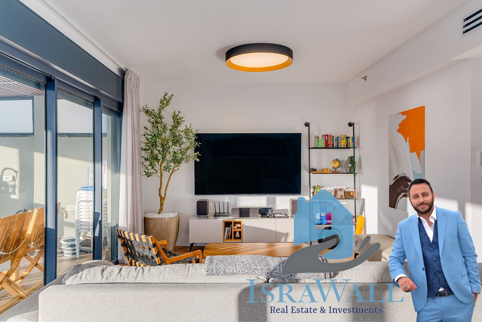 Cobertura 5 cômodos Bat yam Nord-Ouest 854-IBL-1