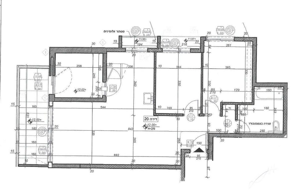 Apartamento 3.5 cômodos Bat yam Nord-Ouest 854-IBL-5